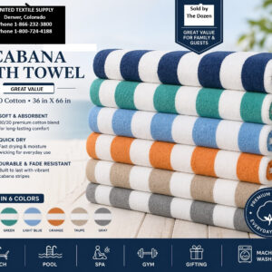 noble house cabana stripe pool/beach towel